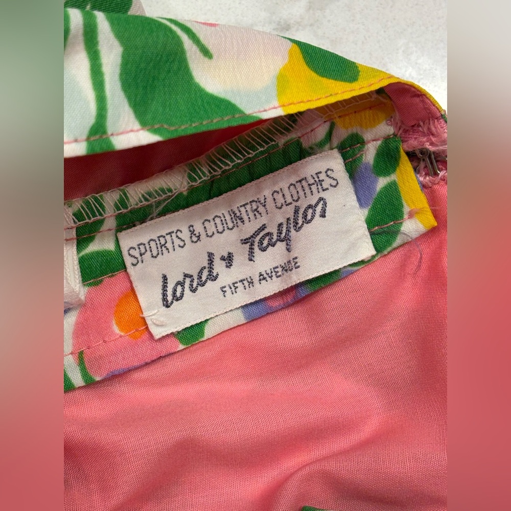 1960’s Vintage‎ Gabar Floral Multicolor Pleated Sunsuit Swimsuit Small Medium - Picture 10 of 12